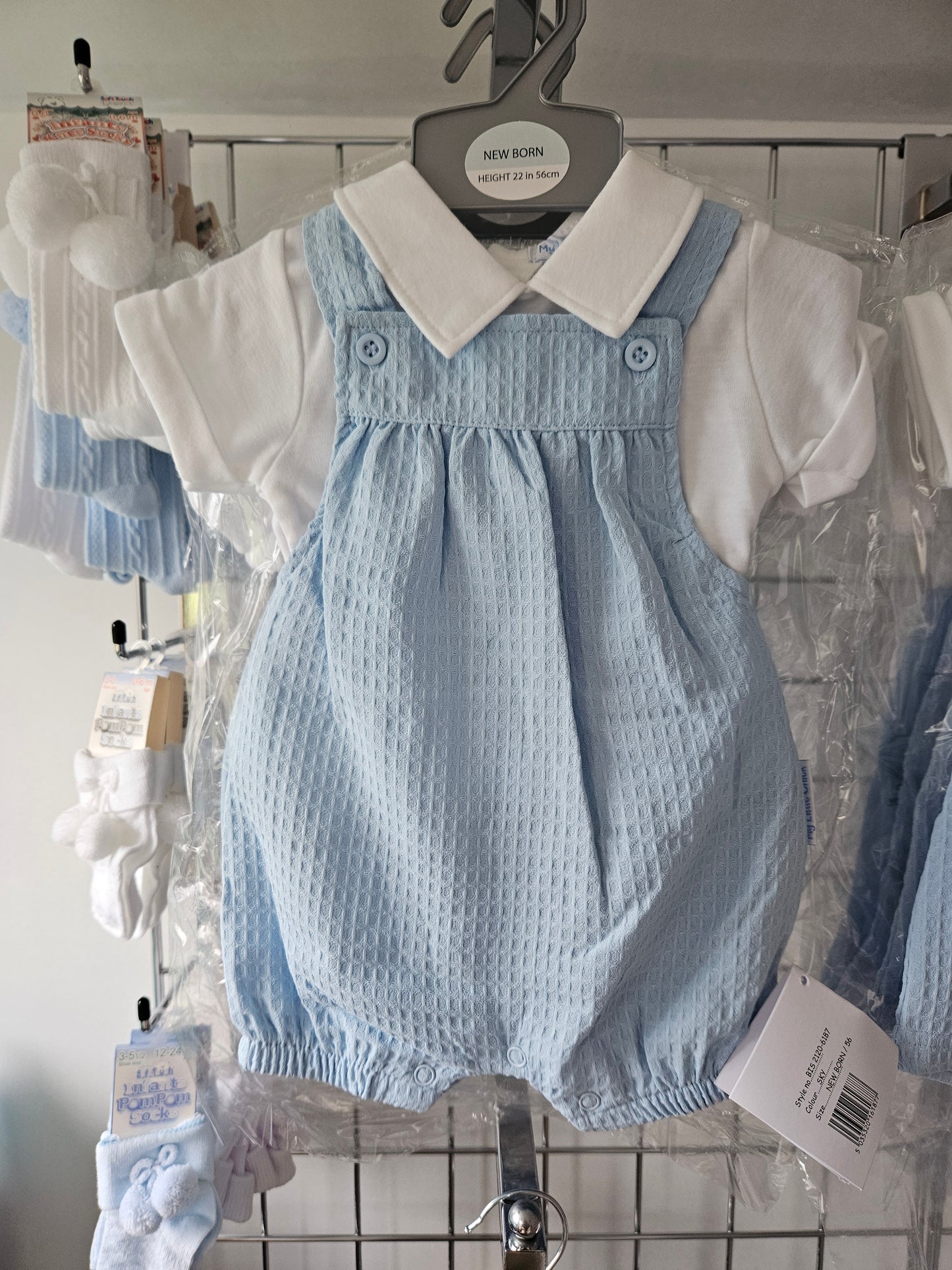 My Little Chick 2pc Bubble Dungaree Set