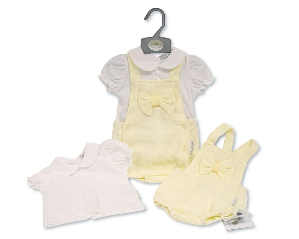 Lemon 2pc Bow Romper Set